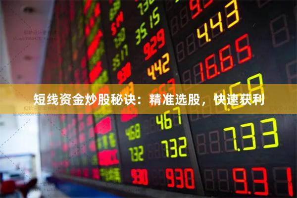 短线资金炒股秘诀：精准选股，快速获利